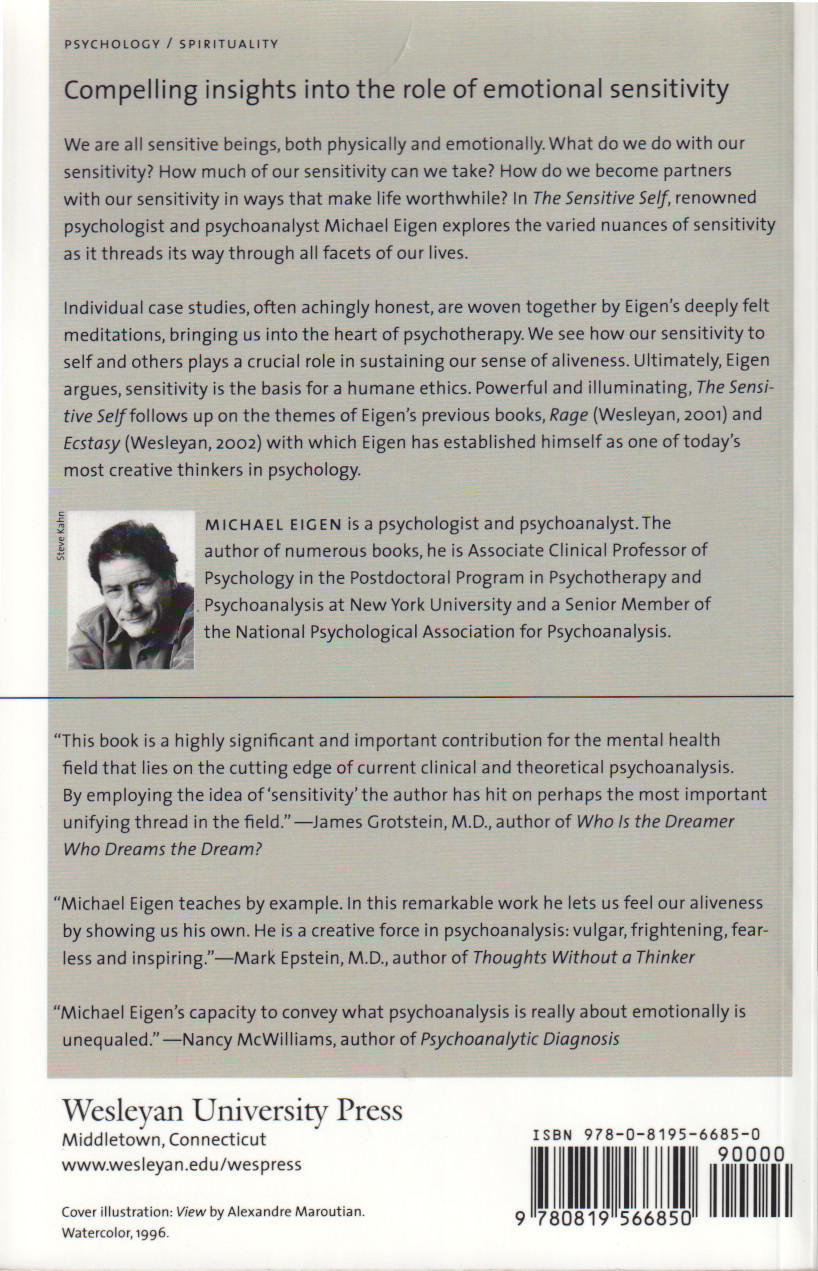 Michael Eigen: The sensitive self