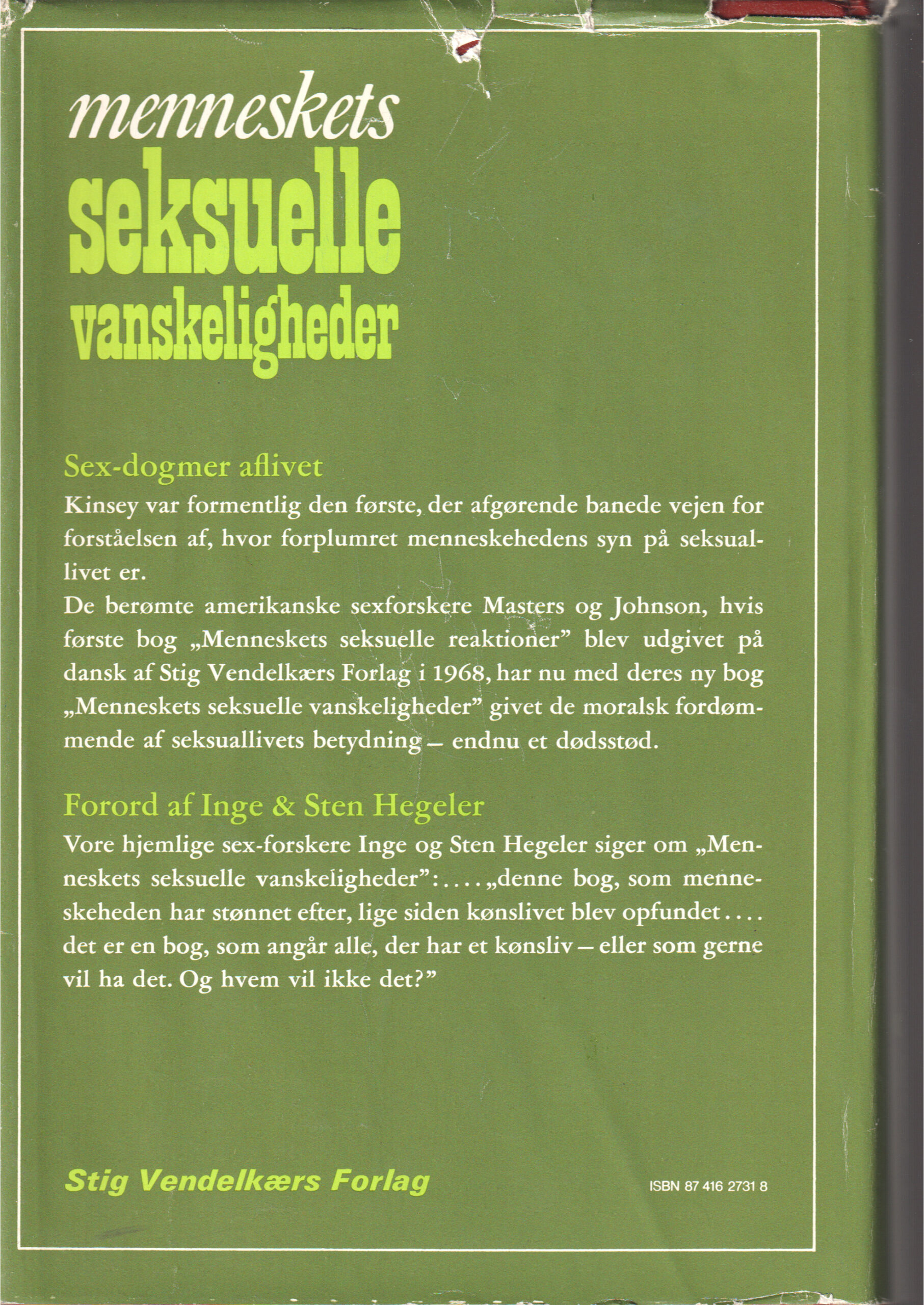 Masters & Johnson: Menneskets seksuelle vanskeligheder